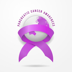 World pancreatic cancer day banner design. - Vector.
