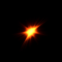 picture of a yellow orange light