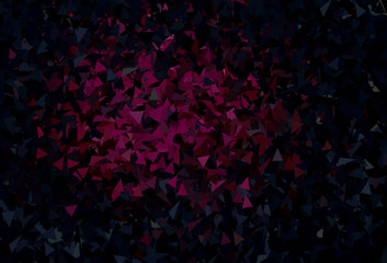 Dark Pink vector pattern with polygonal style.