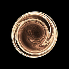 circle with abstract shape inside