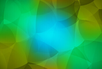 Light Blue, Yellow vector background with polygonal style.