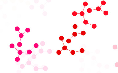 Light Red vector template with artificial intelligence structure.