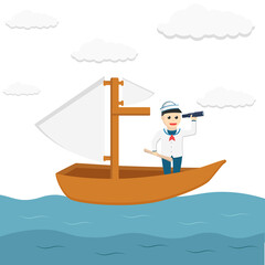 sailor adventure time design character on white background