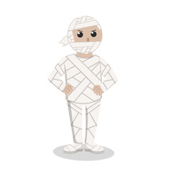 Man With Mummy Costume design character on white background