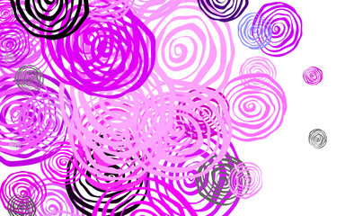 Light Pink vector natural artwork with roses.