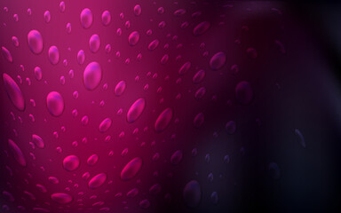 Dark Pink vector pattern with spheres.
