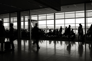 Airport passenger depature lounge