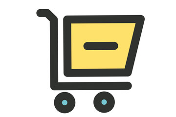 Bold Cart line icon 