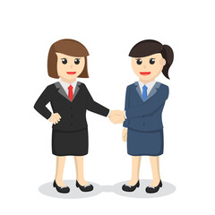Fototapeta premium business woman secretary cooperation design design character on white background