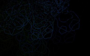 Dark Blue, Green vector pattern with random forms.