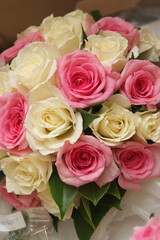 Close up shot of Bridal bouquet