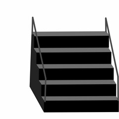 very beautiful staircase design vector