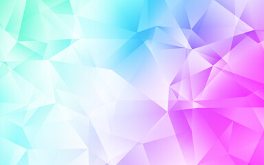 Light Pink, Blue vector triangle mosaic background.