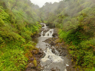 Naklejka na ściany i meble Waterfall along the Road to Hana, Maui, Hawaii 4