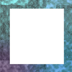 Abstract transparent glitch art texture element.