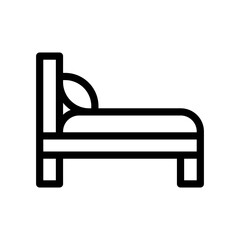 bed line icon illustration vector graphic