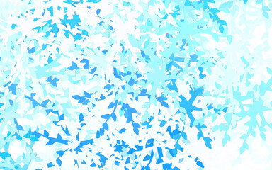 Fototapeta na wymiar Light BLUE vector backdrop with memphis shapes.