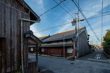 近江八幡の古い町並み 滋賀県近江八幡市