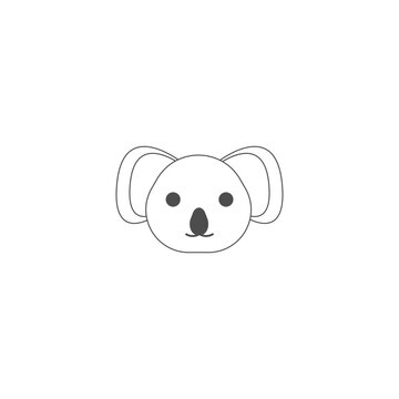 koala icon illustration vector