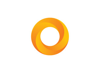 Abstract Modern Circle Logo. Symbol and Icon Vector Template.