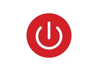 The power icon. Power symbol. Flat Vector illustration,