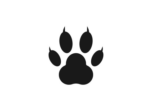 paw vector icon. paw sign on white background. paw icon for web and app,