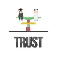 business woman trust design character