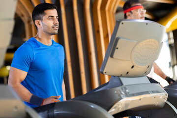 Fototapeta premium Cardio workout in a gym 