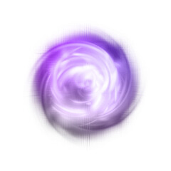 Abstract transparent iridescent swirl element.