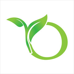 Initial O with leaf concept and Leaf concept 