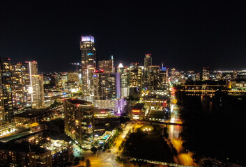 Fototapeta premium Austin Texas Skyline at night 3