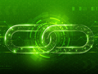 2d illustration Abstract futuristic electronic circuit technology background