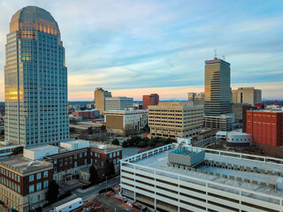 Winston-Salem, North Carolina at Sunset 4