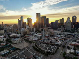 Fototapeta na wymiar Dallas, Texas Sunset