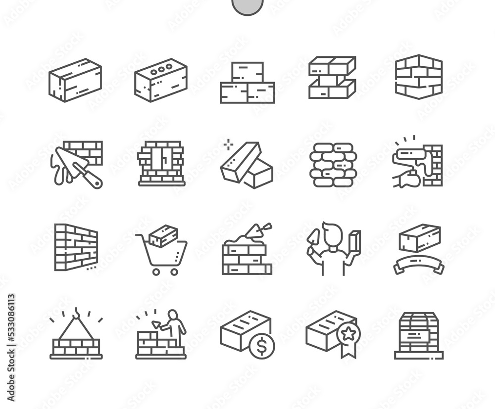 Wall mural brick. building construction. brick wall. construction. buy, price and reviews. pixel perfect vector