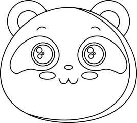 Illustration in Black Lines | animal head illustration