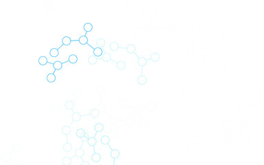 Light BLUE vector pattern with artificial intelligence network.
