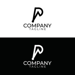 p logo design and premium vector templates