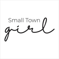 Fototapeta na wymiar small town girl eps design