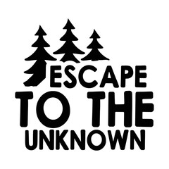 Escape to the unknown svg