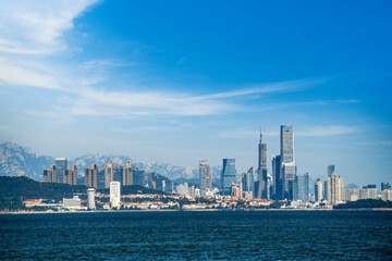 The beautiful coastline of Qingdao, China