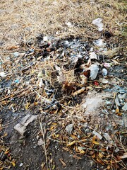 the problem of burning waste from household waste and plastic that is burned in vacant residential land
