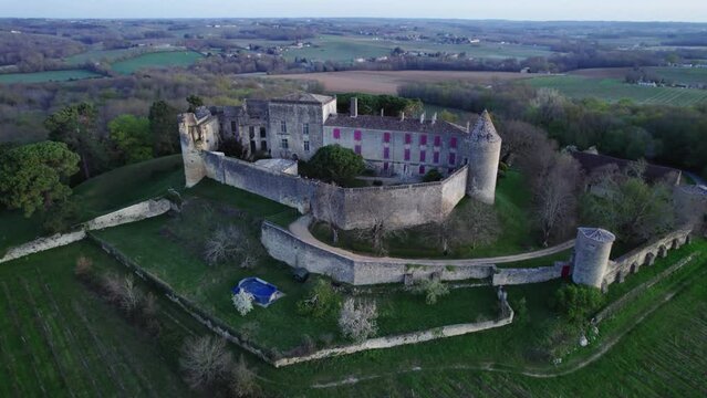 Castle Benauge aerial shoot