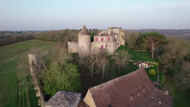 Castle Benauge aerial shoot