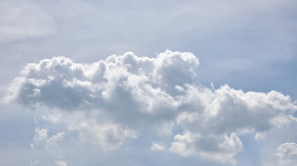 Beautiful clouds in the clear sky