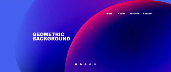 Naklejka premium Liquid shapes with flowing gradient colors. Round elements and circles. Vector illustration for wallpaper, banner, background, leaflet, catalog, cover, flyer