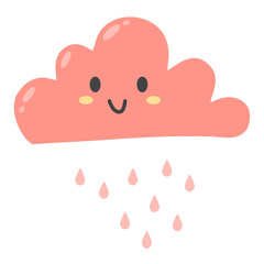 pink cute cloud