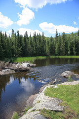 Fototapeta premium Chapleau - Chain of Lakes - 18-Mile-Rapids / Chapleau - Chain of Lakes - 18-Mile-Rapids /