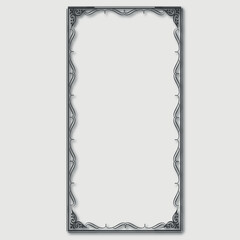 Frame, in the style of an ornament, Vector illustration eps 10, Art.