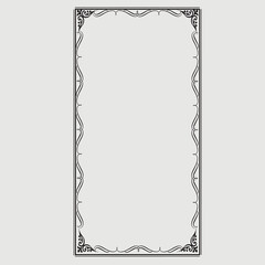 Frame, in the style of an ornament, Vector illustration eps 10, Art.